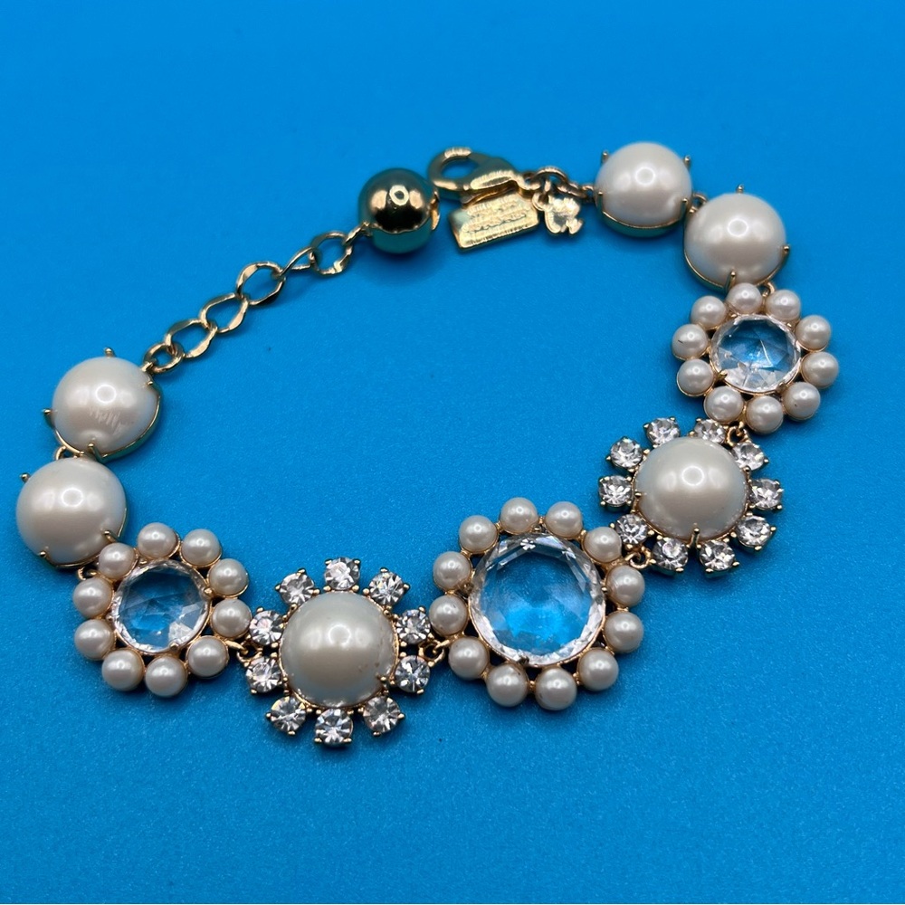 Kate Spade New York Pearl & Crystal Flower Bracelet